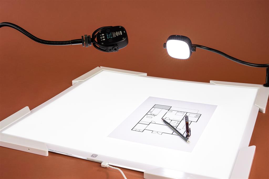 LED Light Tablet LT-6060 Kit + MVL-77 Video Light