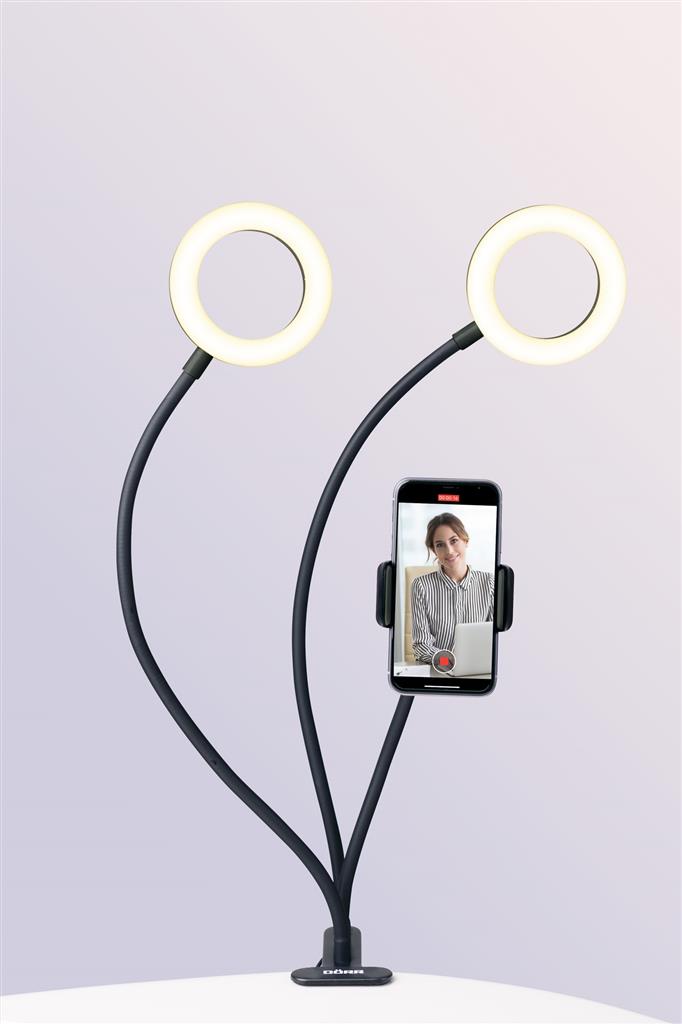 LED Selfie 2-er Ringlicht SLR-12 Bi-Color