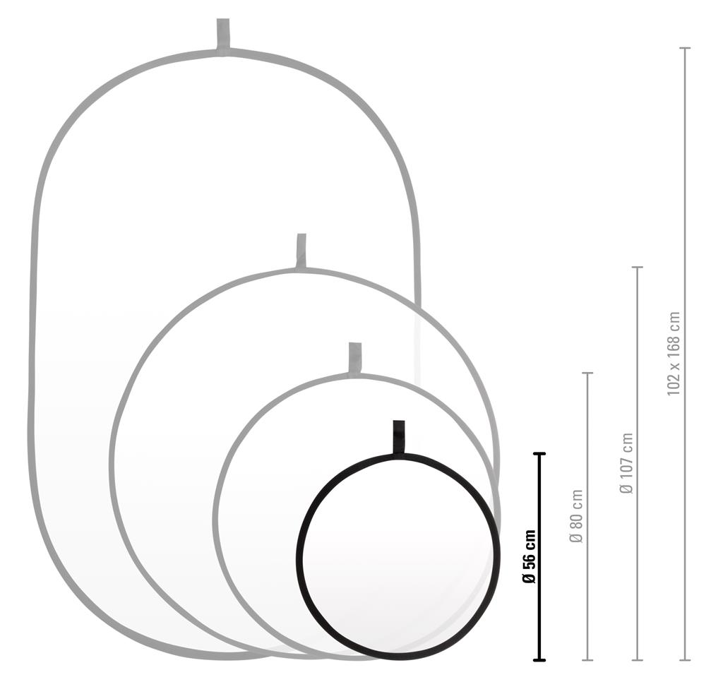 Faltreflektor Set 7-in-1 Ø 56 cm