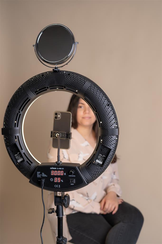 LED Studio Ring Light SL-480 Kit with Light Stand