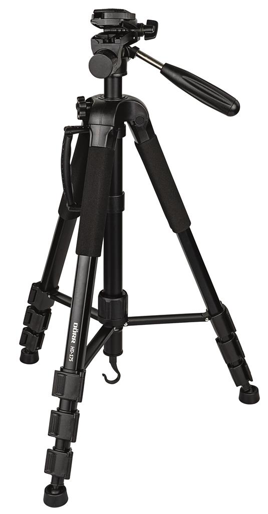 Aluminium tripod HD-175 black with monopod