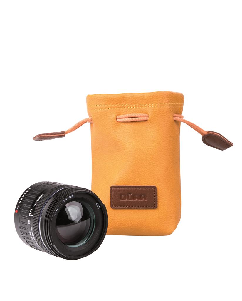 Lens Pouch Skin S ochre 75x160x45mm