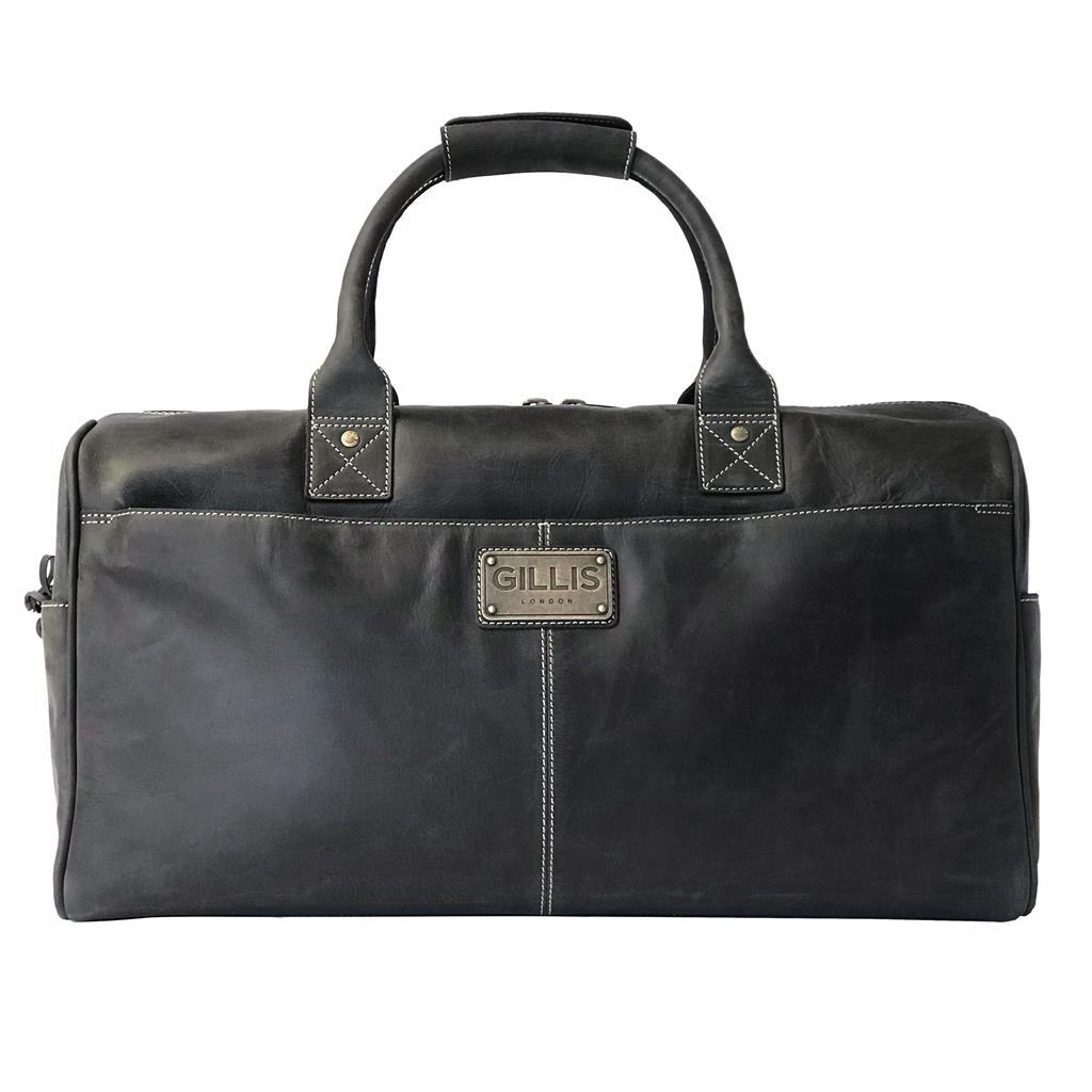 Leather Travel Bag Trafalgar vintage black