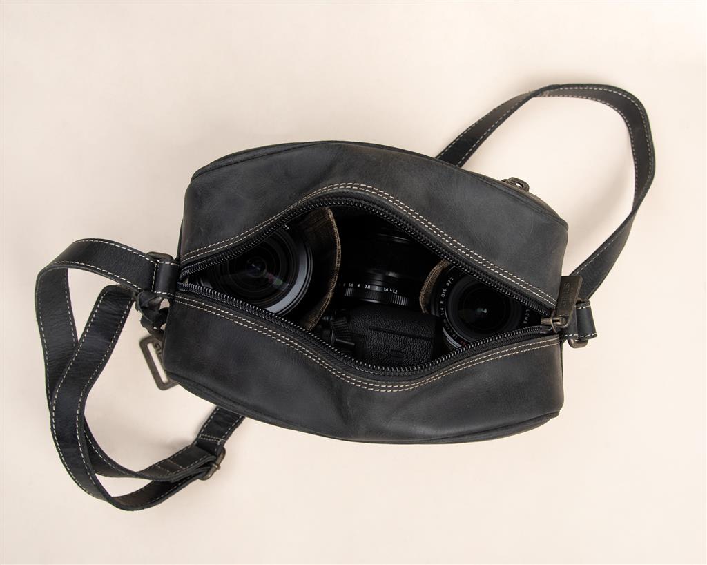 Leather Bag Trafalgar Compact vintage black
