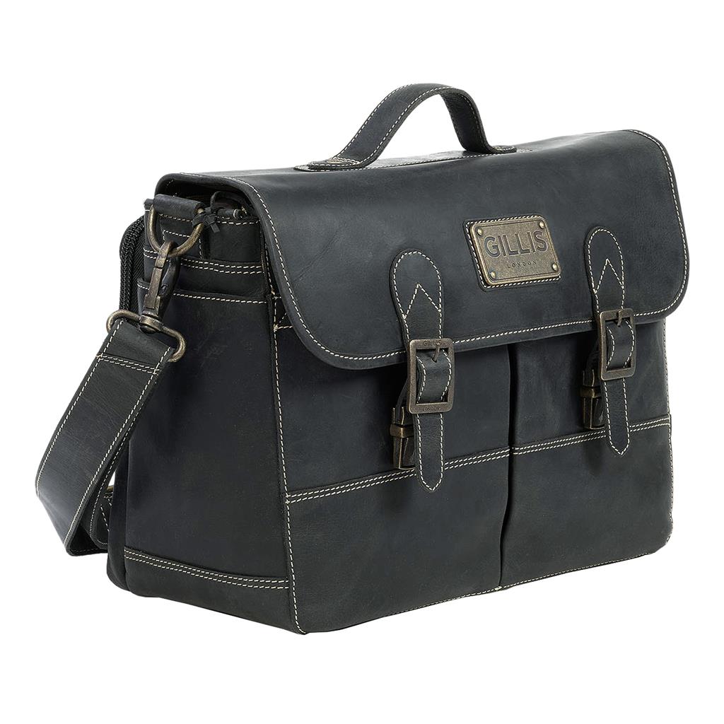 Leather Bag Trafalgar Attaché vintage black