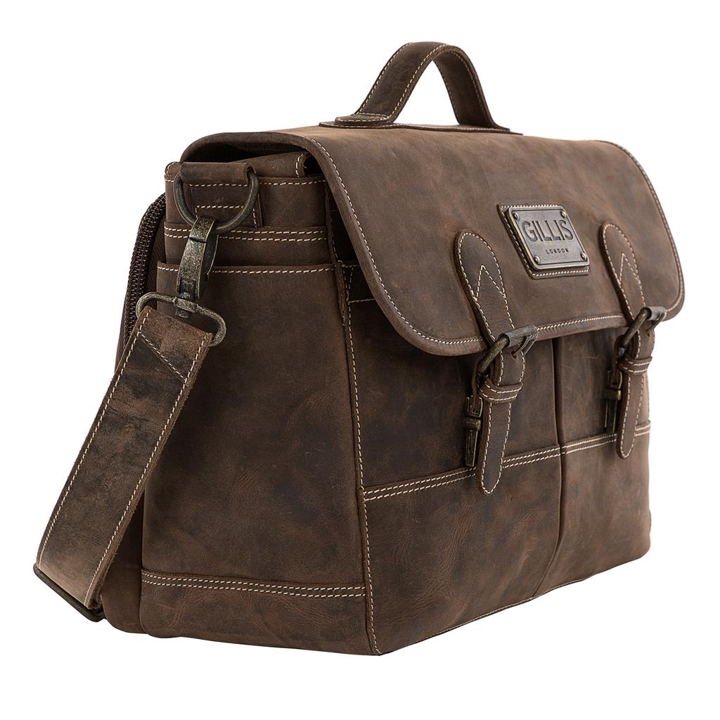 Leder Tasche Trafalgar Attaché vintage brown