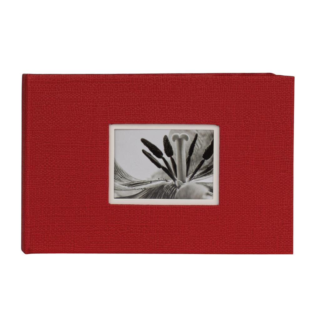 Slip-in Hardcover Album 40 UniTex 10x15 rot