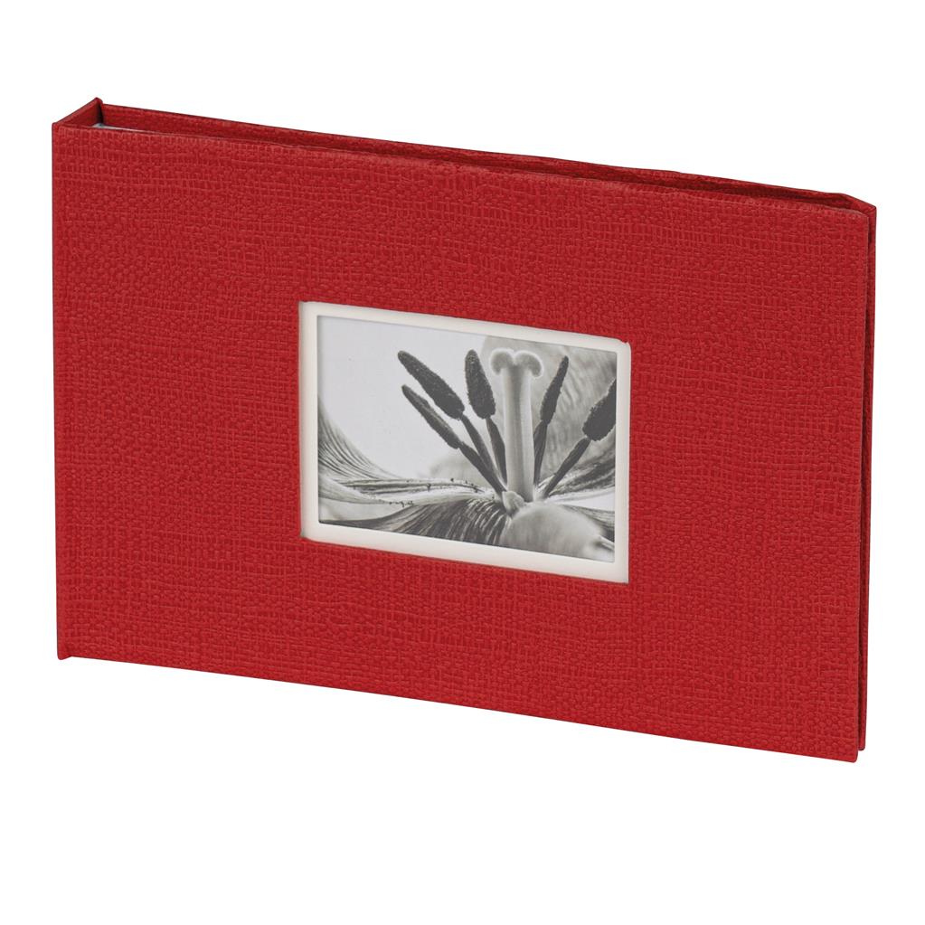 Slip-In Hardcover Album 40 UniTex 10x15 cm red