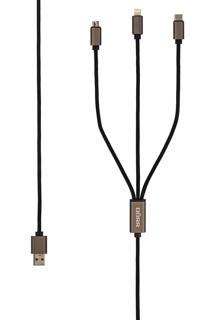 USB Ladekabel 3-in-1 35 cm