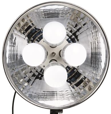 Dauerlicht DL-400 mit 4x25W LED Birnen 2-er Kit