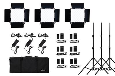 LED Dauerlicht DLP-1000 RGB 3er Set