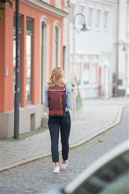 Stockholm  Photo Backpack dark red 