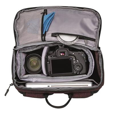 Stockholm  Photo Backpack dark red 