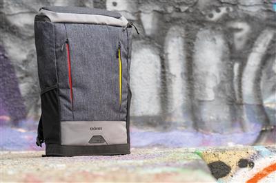 Stockholm Photo Backpack grey&blue 