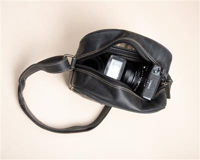 Leather Bag Trafalgar Micro vintage black