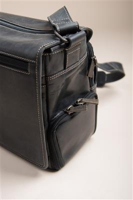 Leather Messenger Bag Trafalgar vintage black