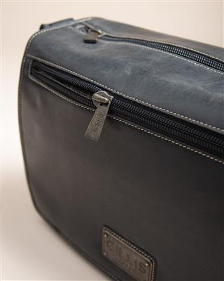 Leather Messenger Bag Trafalgar vintage black