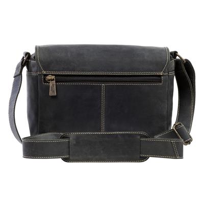 Leder Schultertasche Trafalgar vintage black