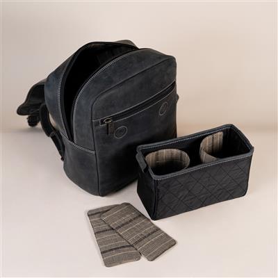 Leather Backpack Trafalgar Knapsack vintage black