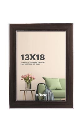Unica plastic frame 13x18 brown