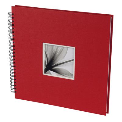 Spiral Album UniTex 34x34 cm red