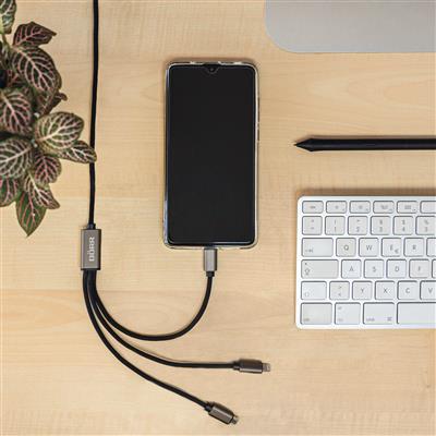 USB Charging Cable 3-in-1 35 cm
