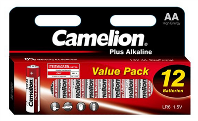 36 x Camelion LR6 AA Mignon Batterie PLus Alkaline 1,5V 1 x 36er Box MN1500 