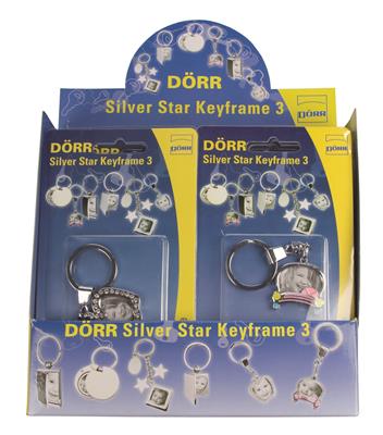 Metall Schlüsselanhänger Silver Star Keyframes 3
