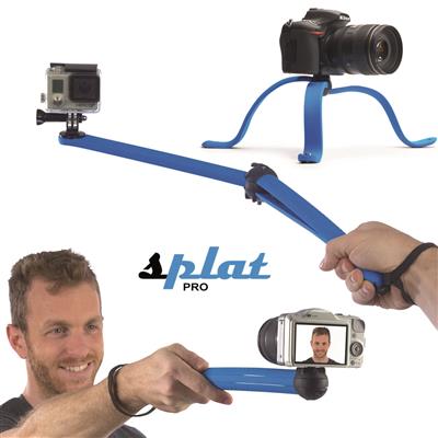 DSLR und Action Cam Flexible Tripod PRO Splat blau